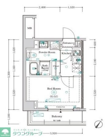 アンベリール川崎SOUTHの物件間取画像